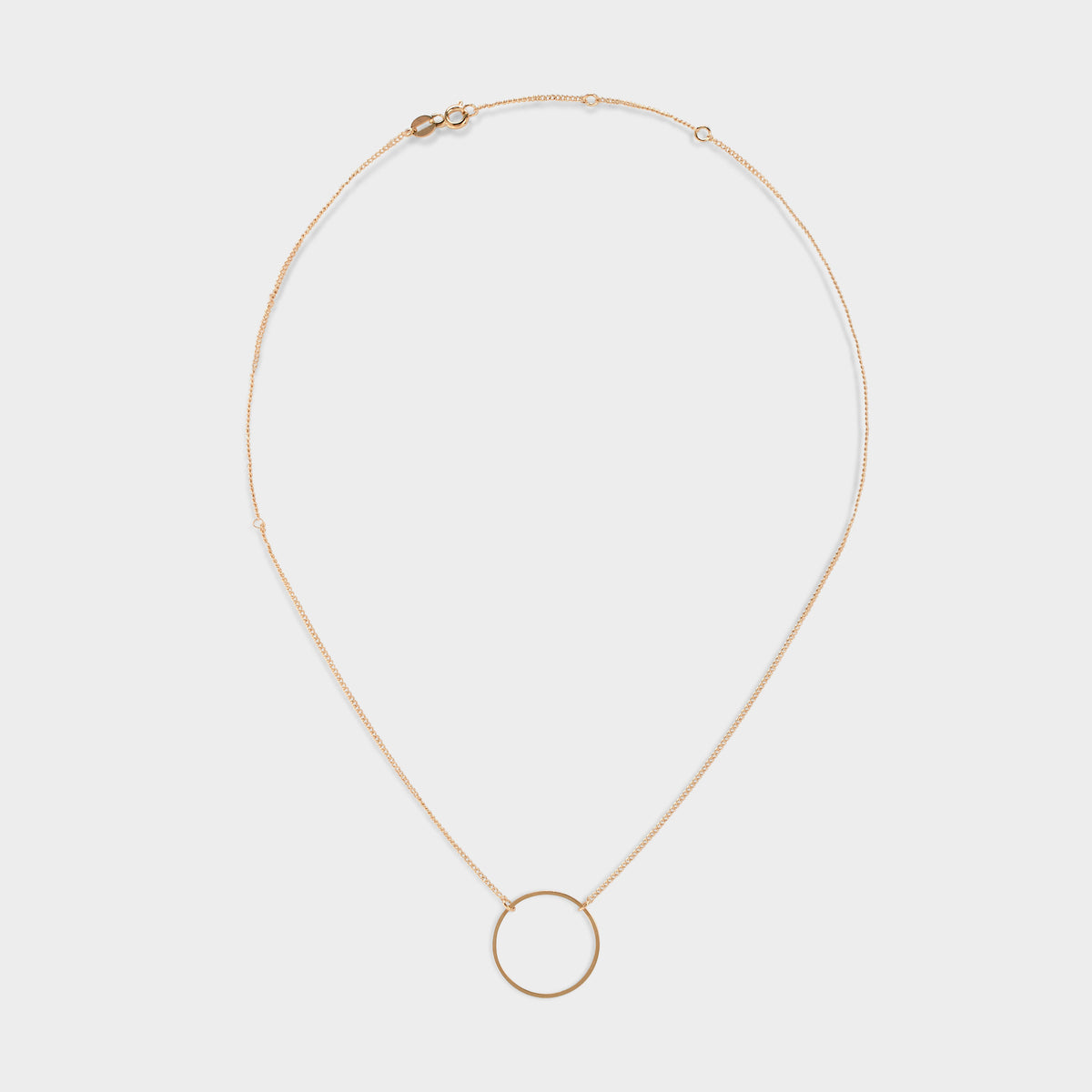 Collier chaîne et anneau plaqué or