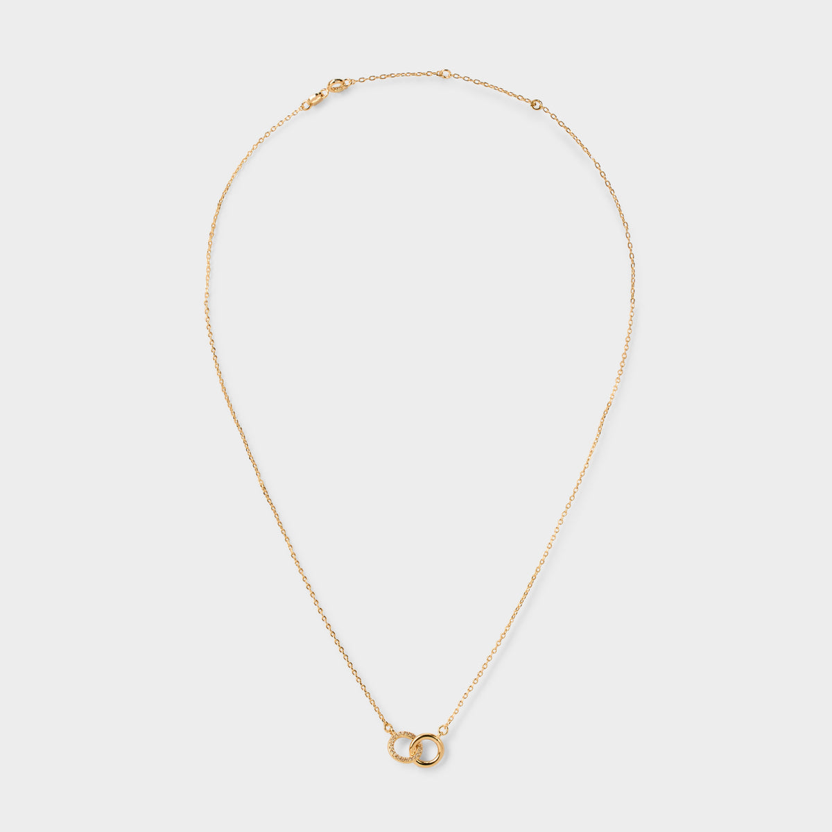 Collier Romance pavé plaqué or