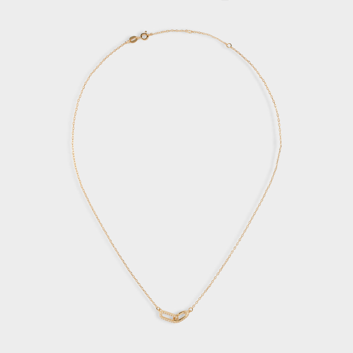 Collier Tandem plaqué or