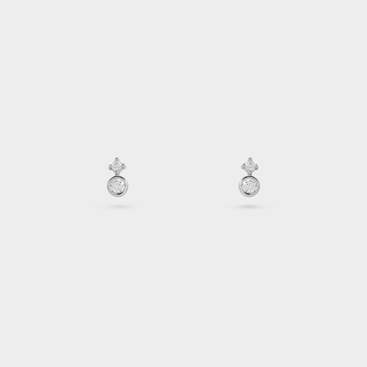 Boucles d'oreilles purity et brillant argent