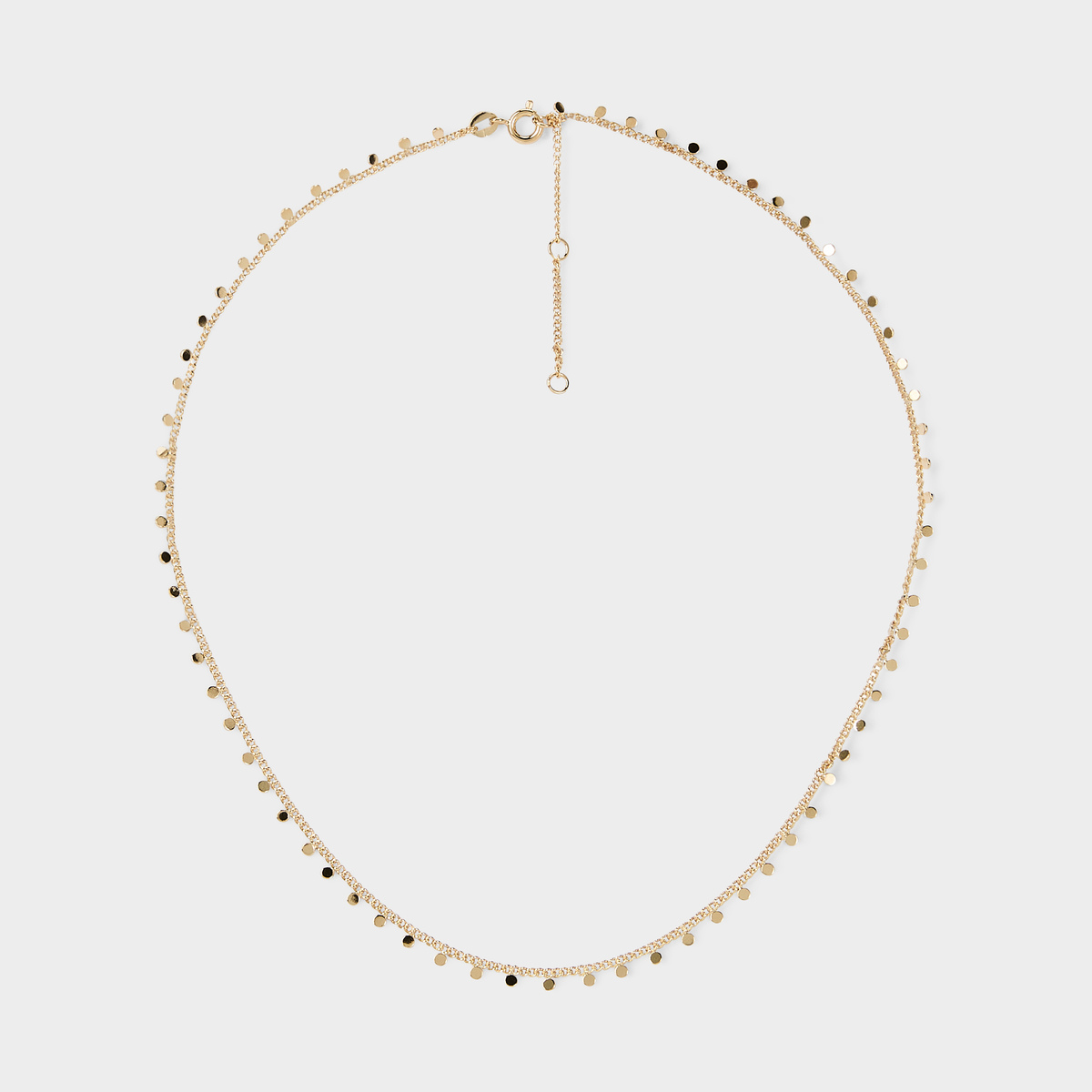 Collier mini paillettes plaqué or
