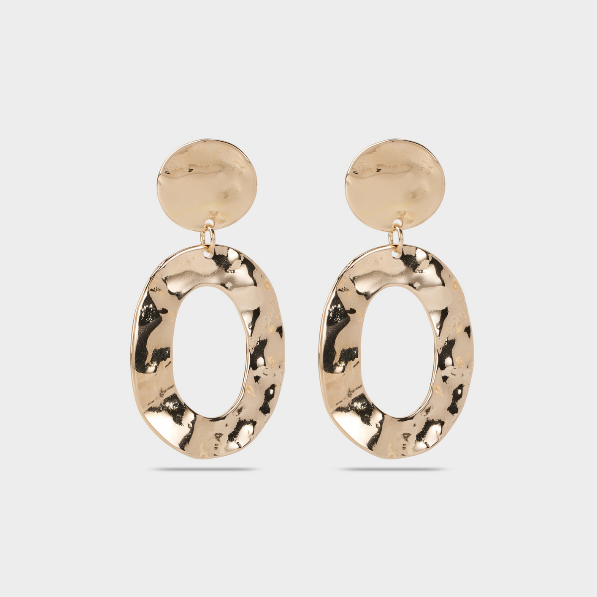 Boucles d'oreilles grand O plaqué or