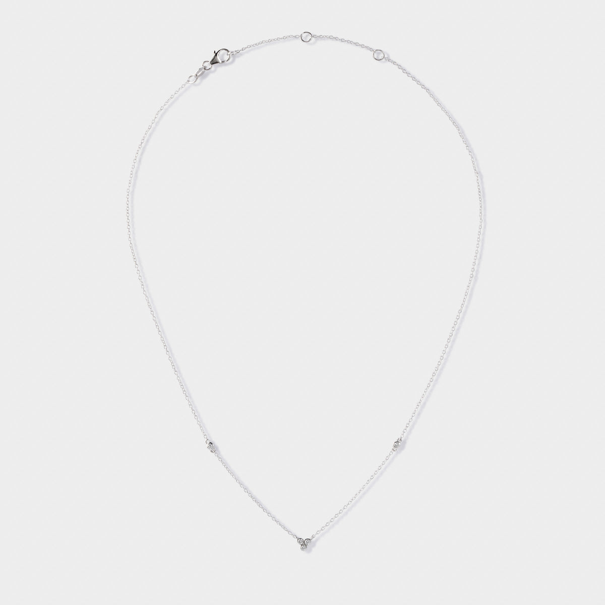 Collier parsemé de Purity argent