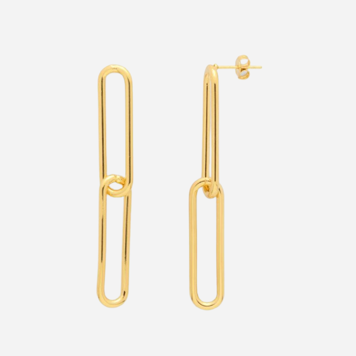 Boucles d'oreilles Tandem plaqué or