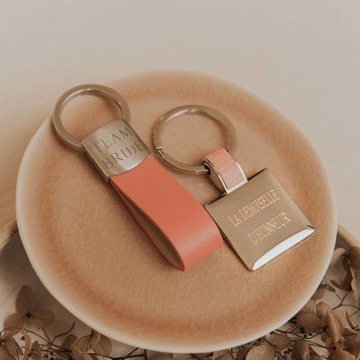 Porte-clés so chic rose