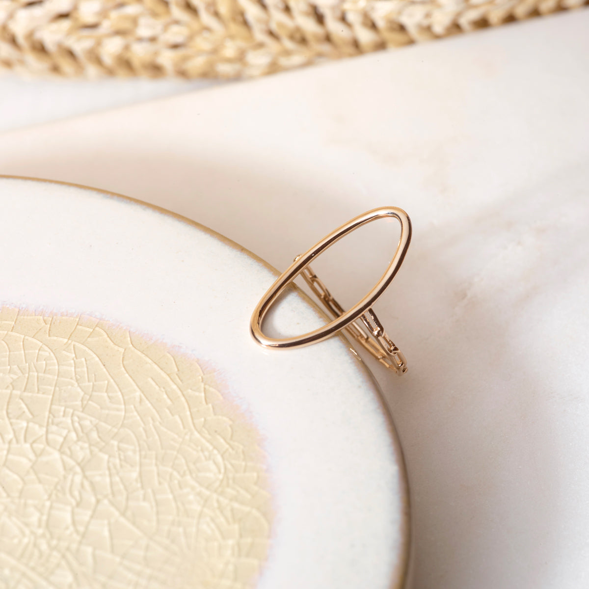 Bague Olympe plaque or
