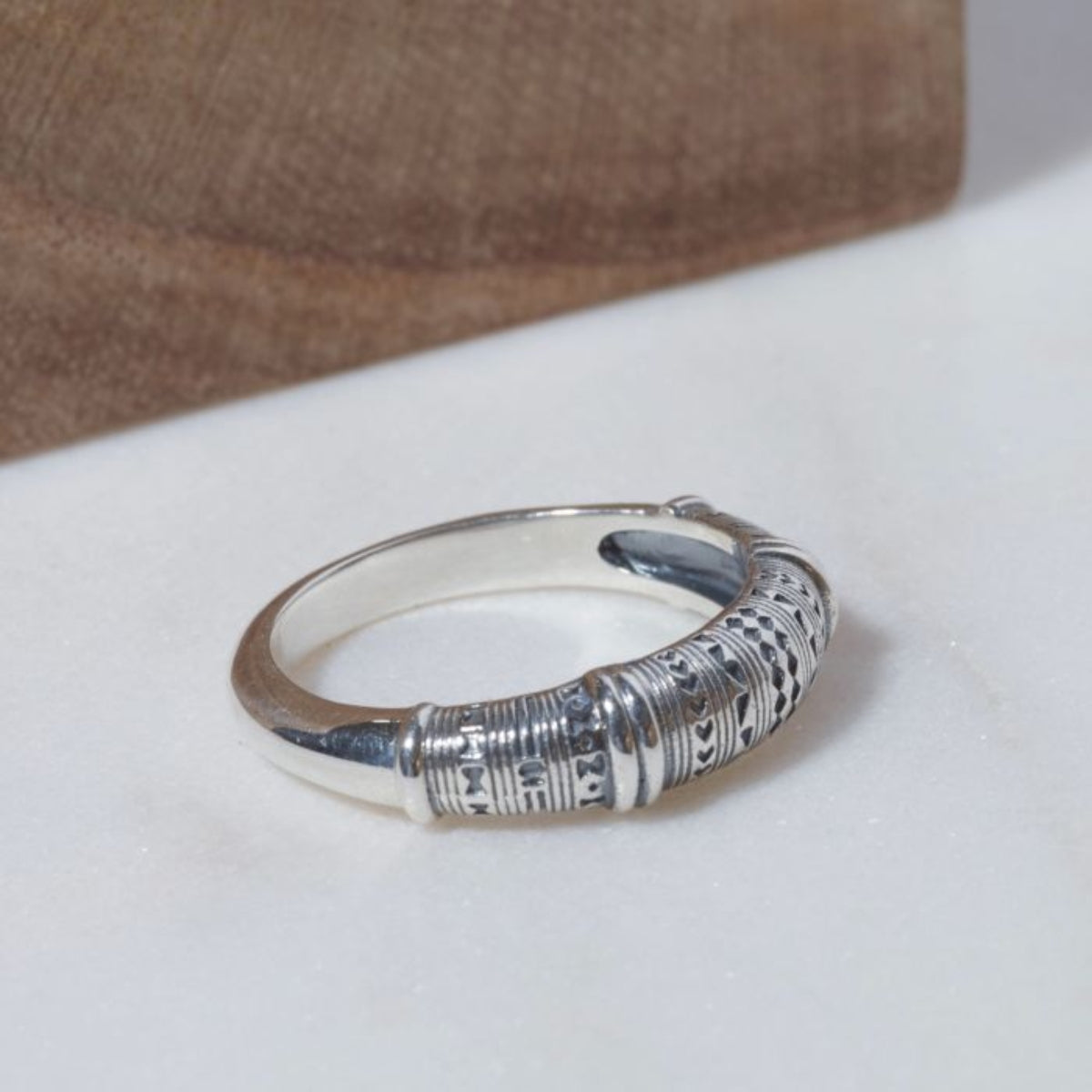 Bague pour homme en argent Zébu