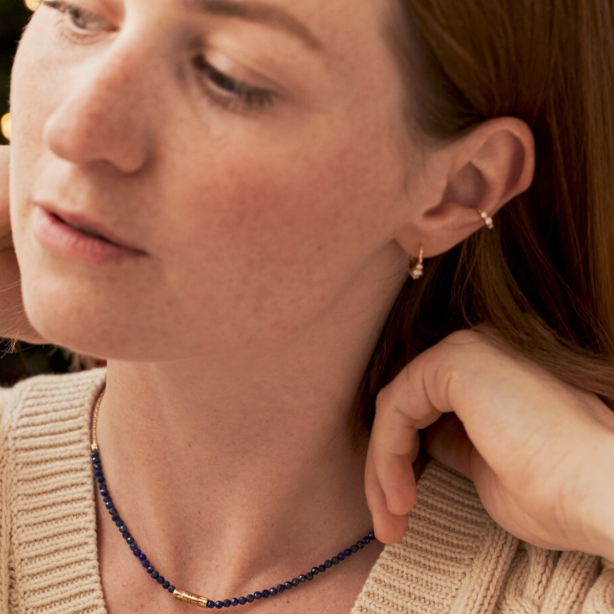Bijou d'oreille Ear cuff plaqué or Éclat