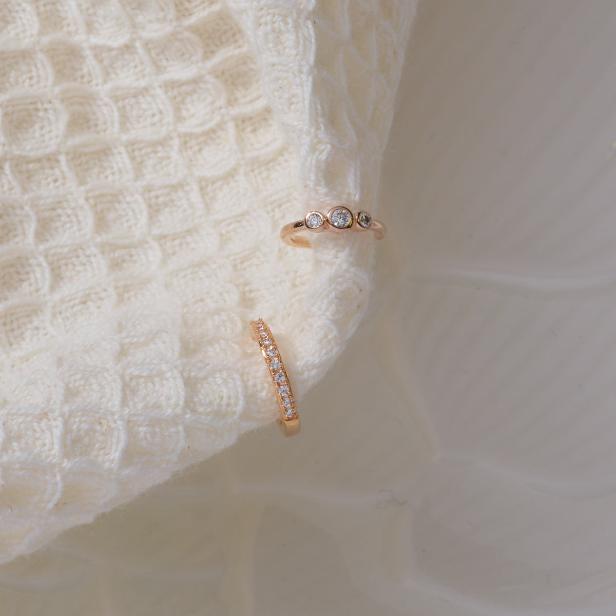 Bijou d'oreille Ear cuff plaqué or Éclat