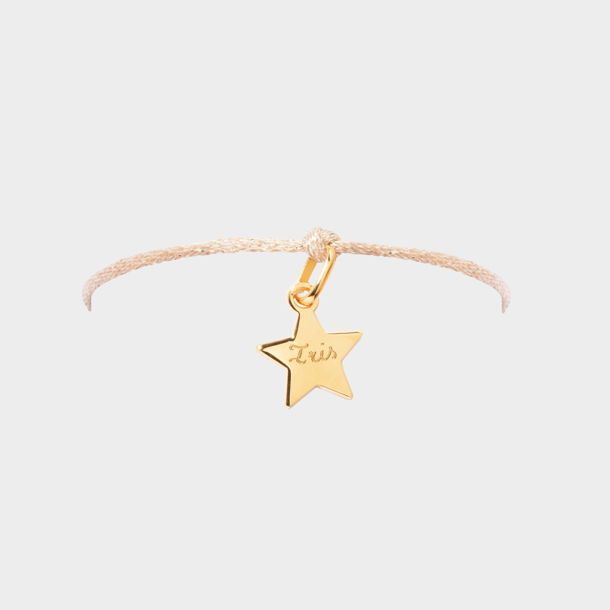 Bracelet 1 mini étoile sur lien pailleté