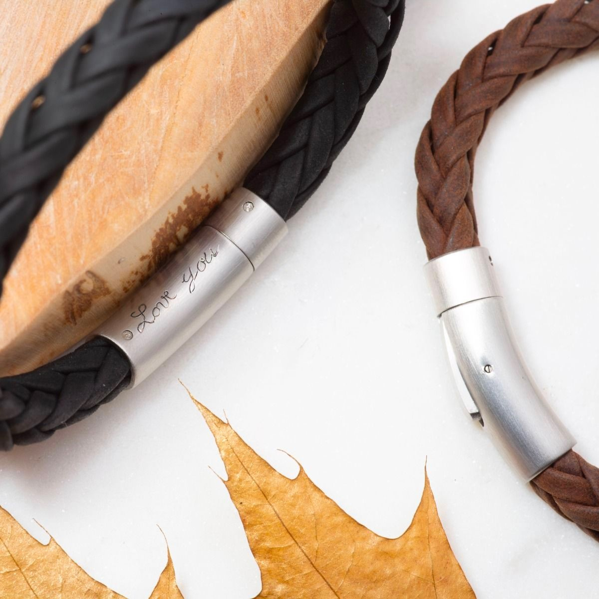 Bracelet le globe trotteur marron