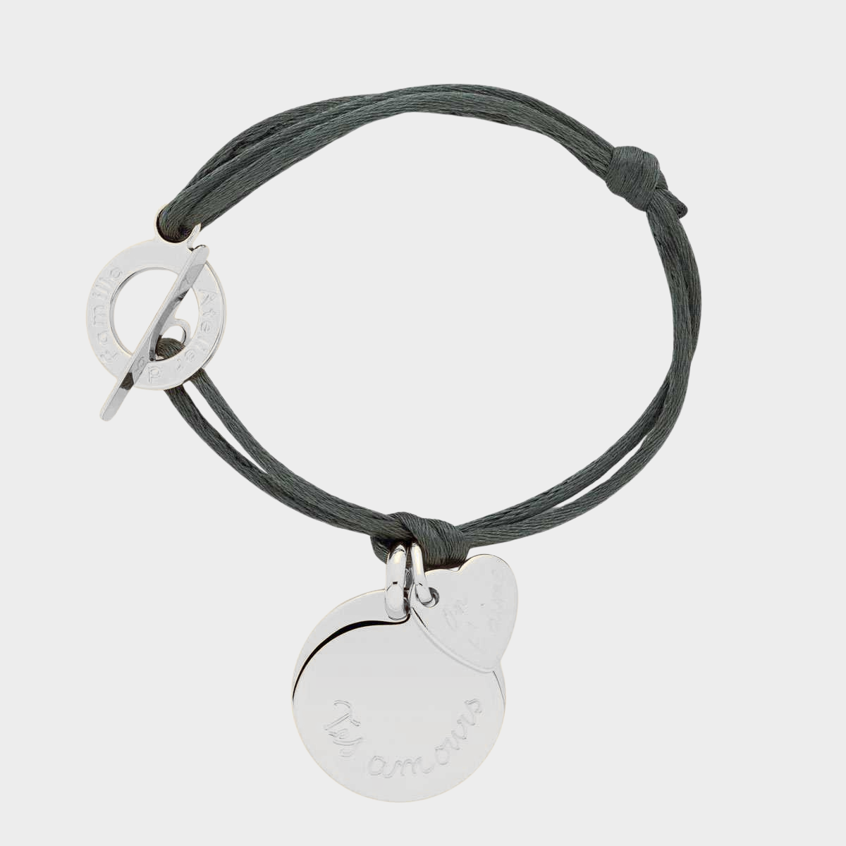 Bracelet 1 breloque 1 mini breloque liées argent