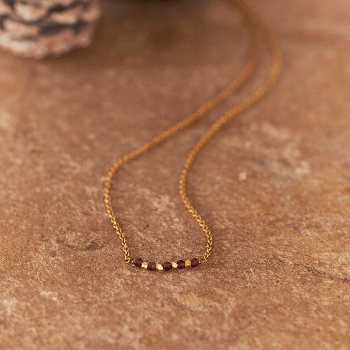 Collier Chandra Grenat