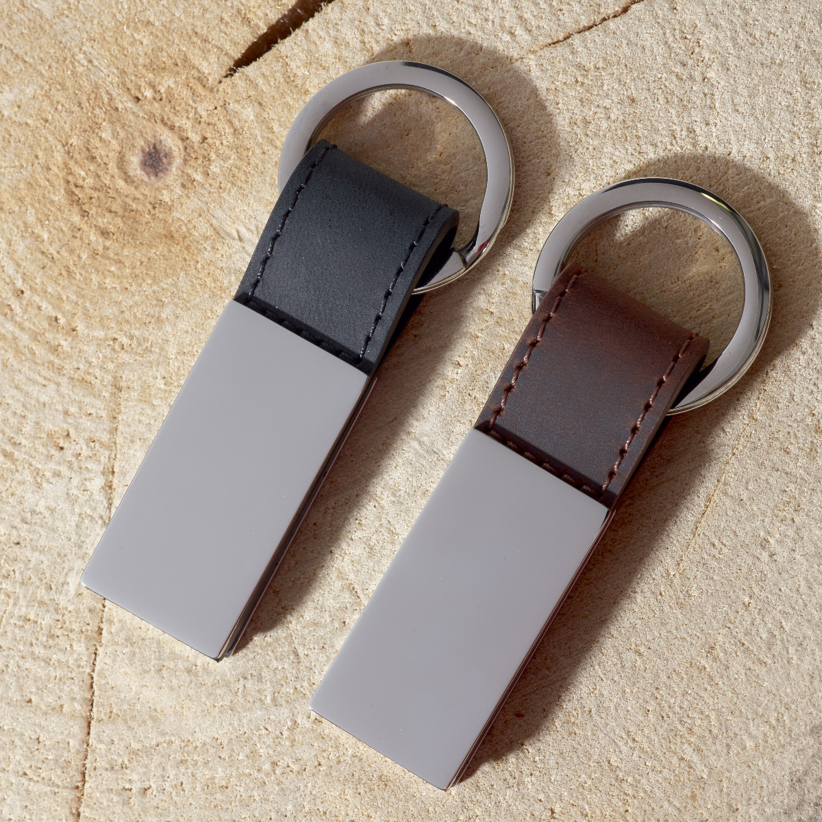 Porte clés Chic Couture noir et marron