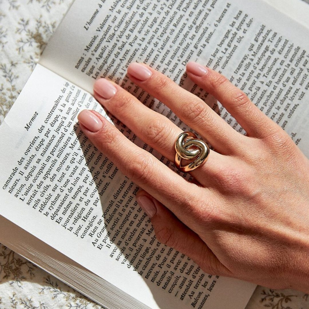 Bague Infini plaqué or