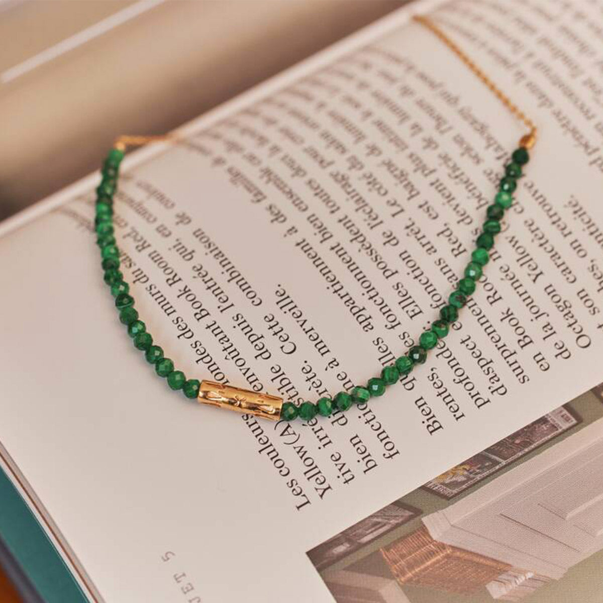 Collier Taj Mahal Malachite