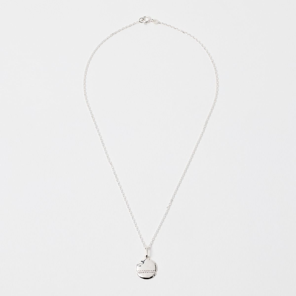 Pendentif Alya sur chaîne forçat argent massif