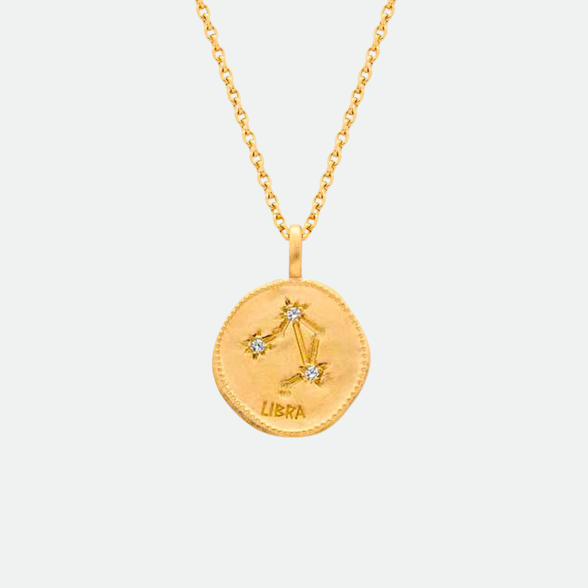 Collier signe astrologique Balance plaqué or