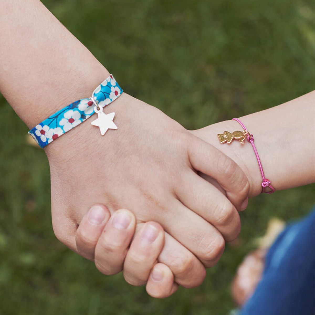 Bracelet 1 mini breloque sur lien liberty argent
