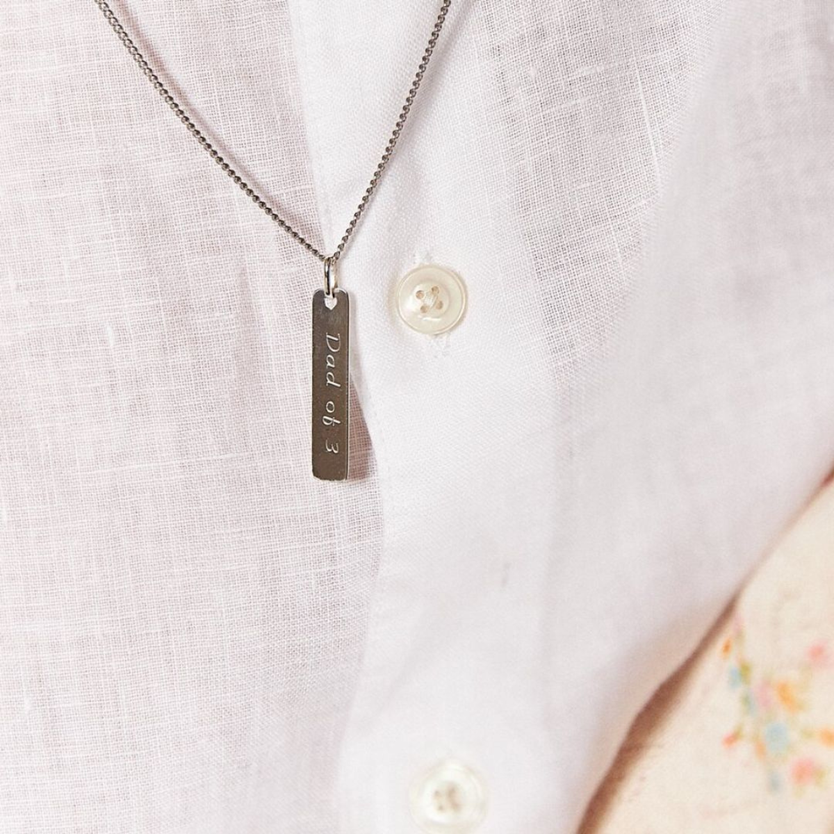 Collier plaque City argent massif