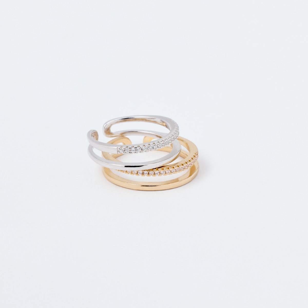 Bague Pure et brillants argent massif