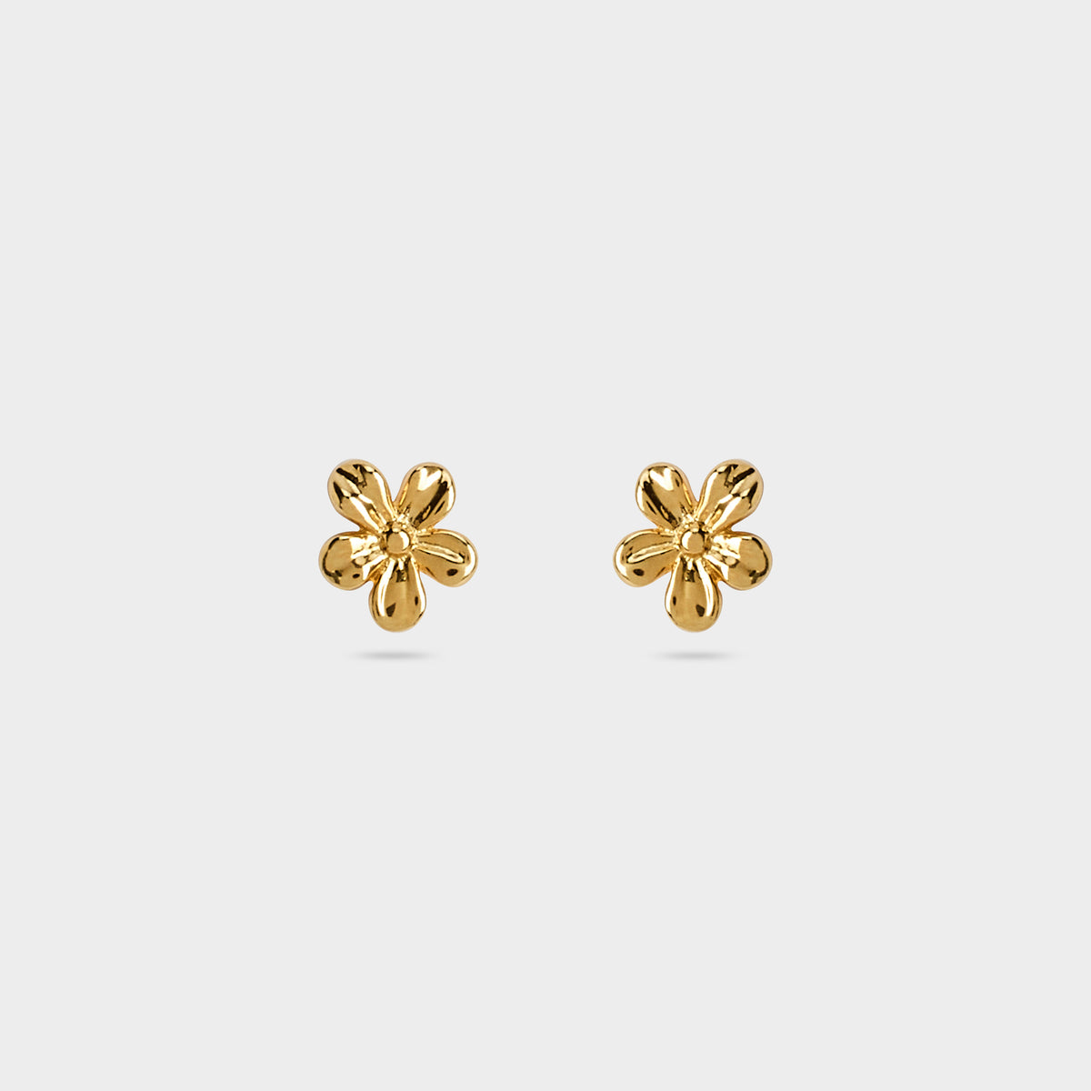Boucles d'oreilles Fleurs plaqué or