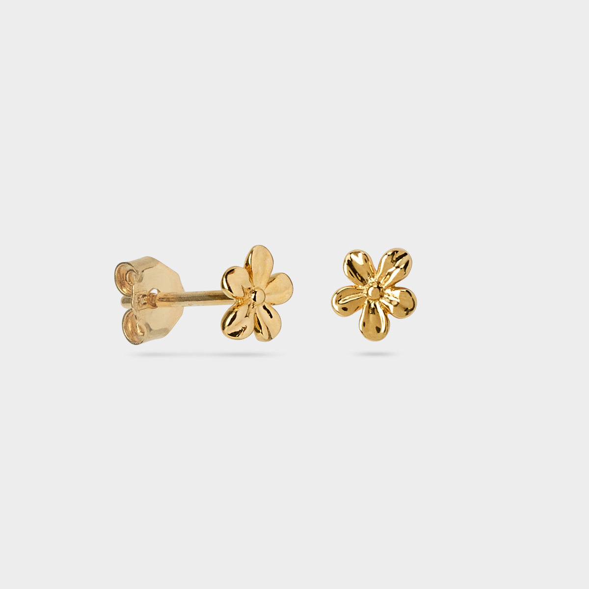 Boucles d'oreilles Fleurs plaqué or