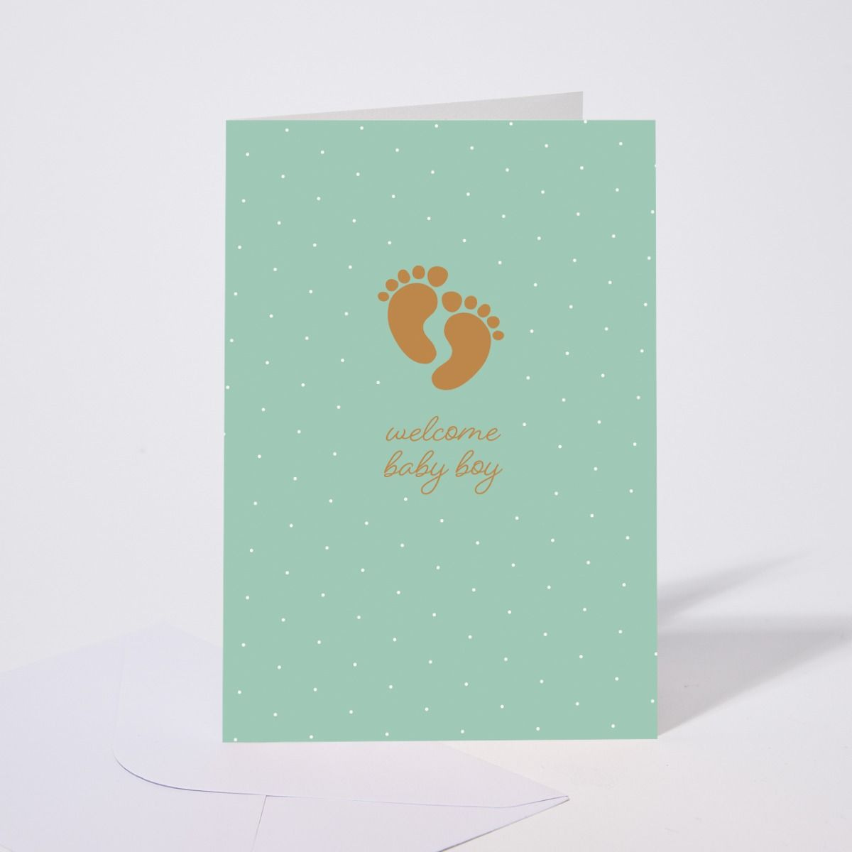Carte de vœux Welcome baby boy