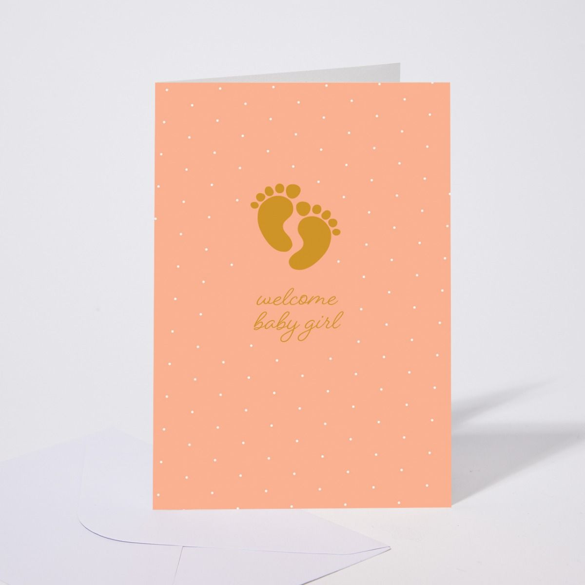 Carte de vœux Welcome baby girl
