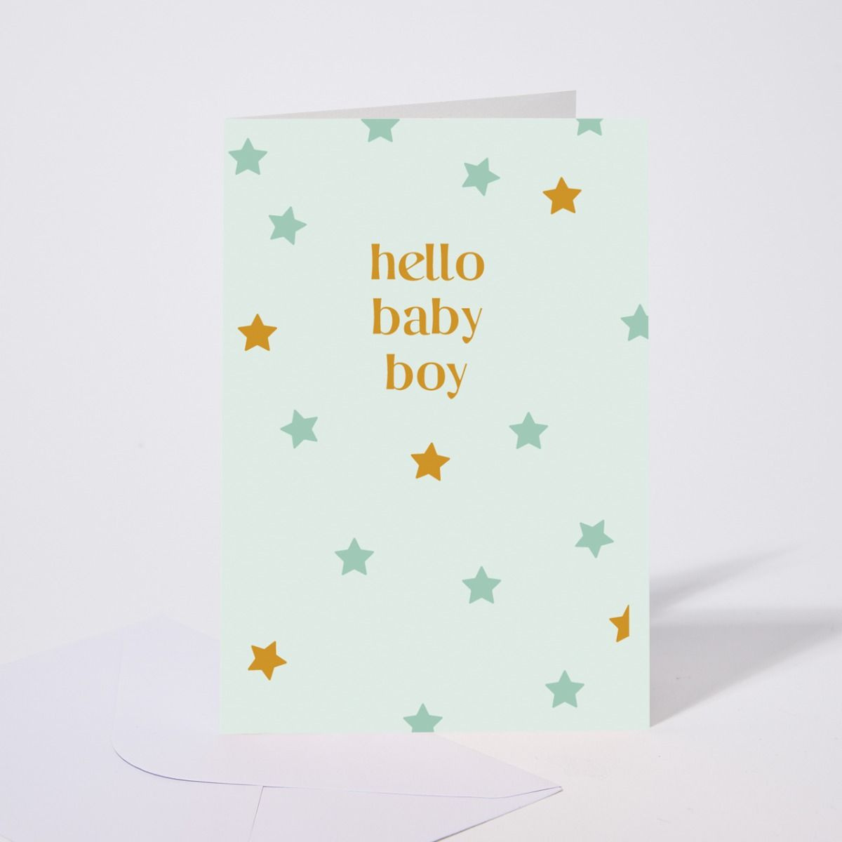 Carte de vœux Hello baby boy