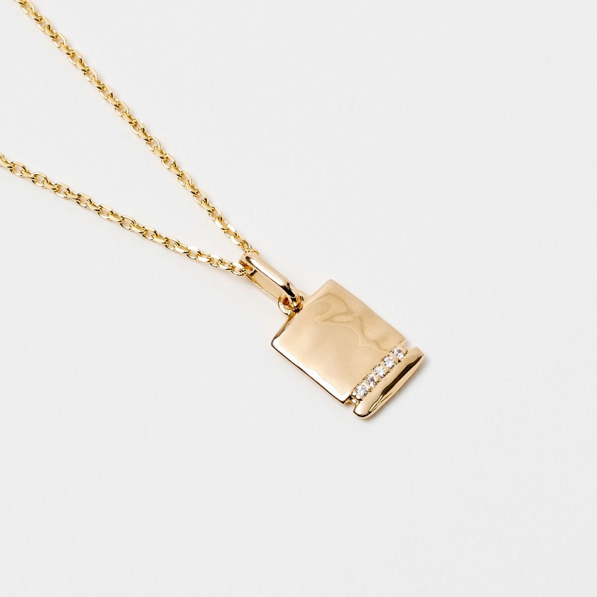 Pendentif Antarès sur chaîne forçat plaqué or