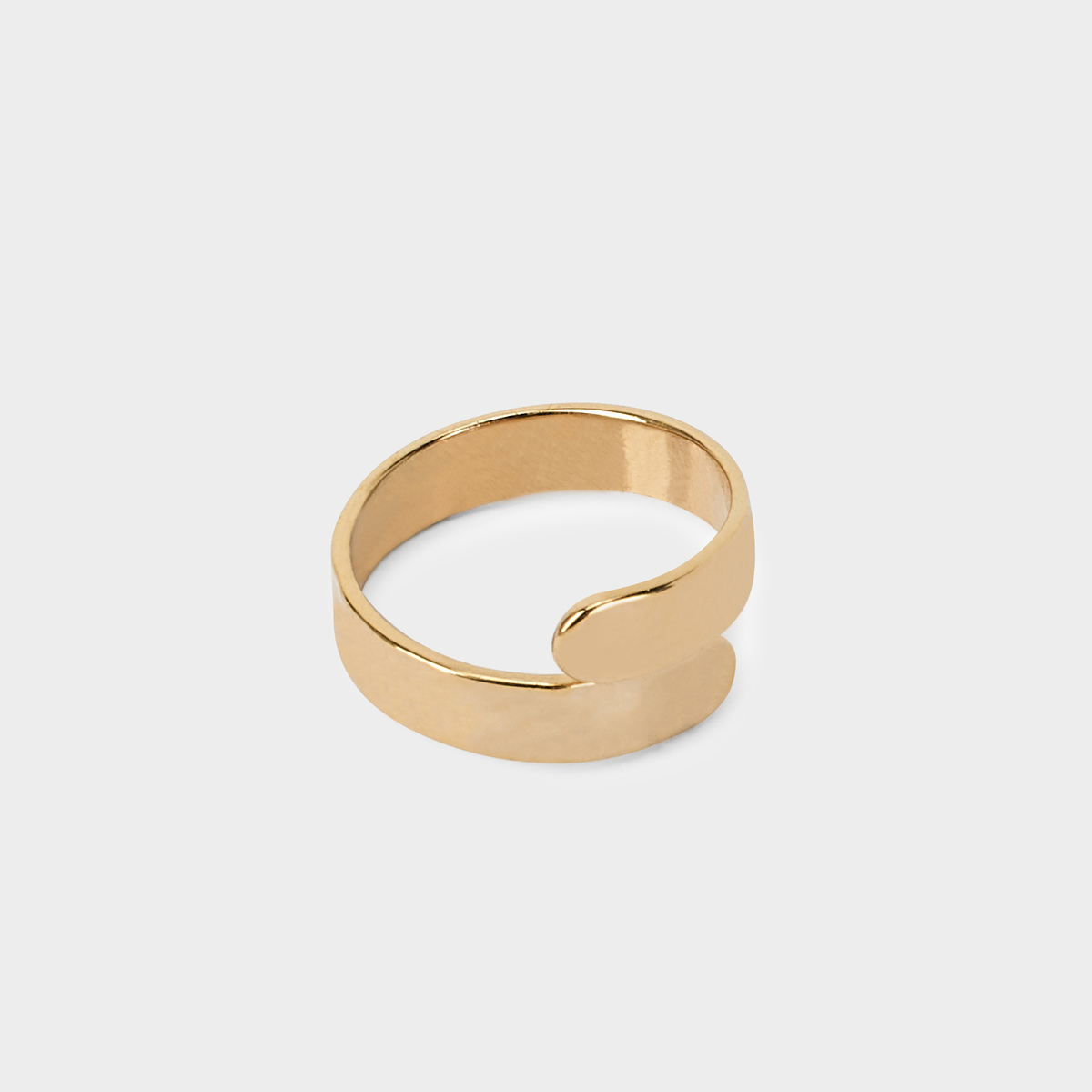 Bague Toi & Moi ajustable plaqué or
