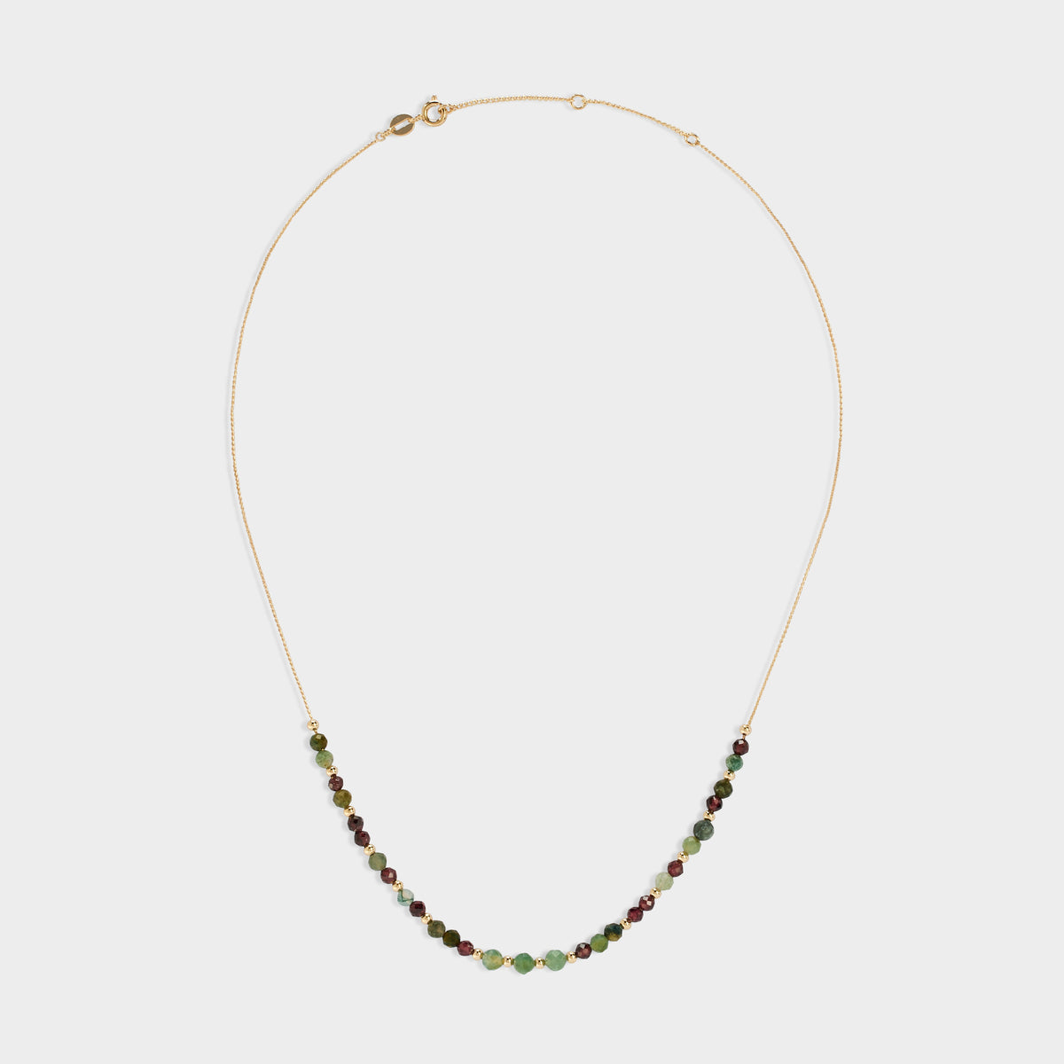 Collier mini pierres plaqué or