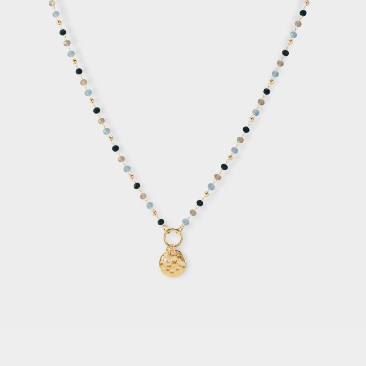 Collier breloque chaîne Ribambelle plaqué or