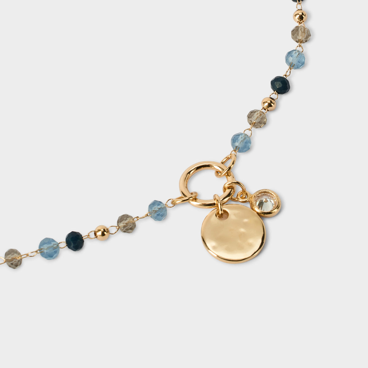 Bracelet breloques sur chaîne Ribambelle plaqué or