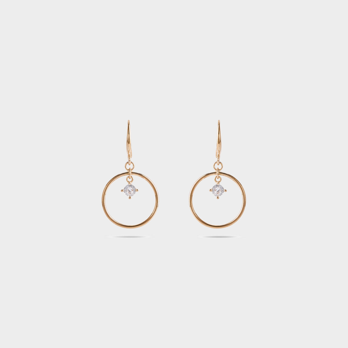 Boucles d'oreilles Bascule plaqué or