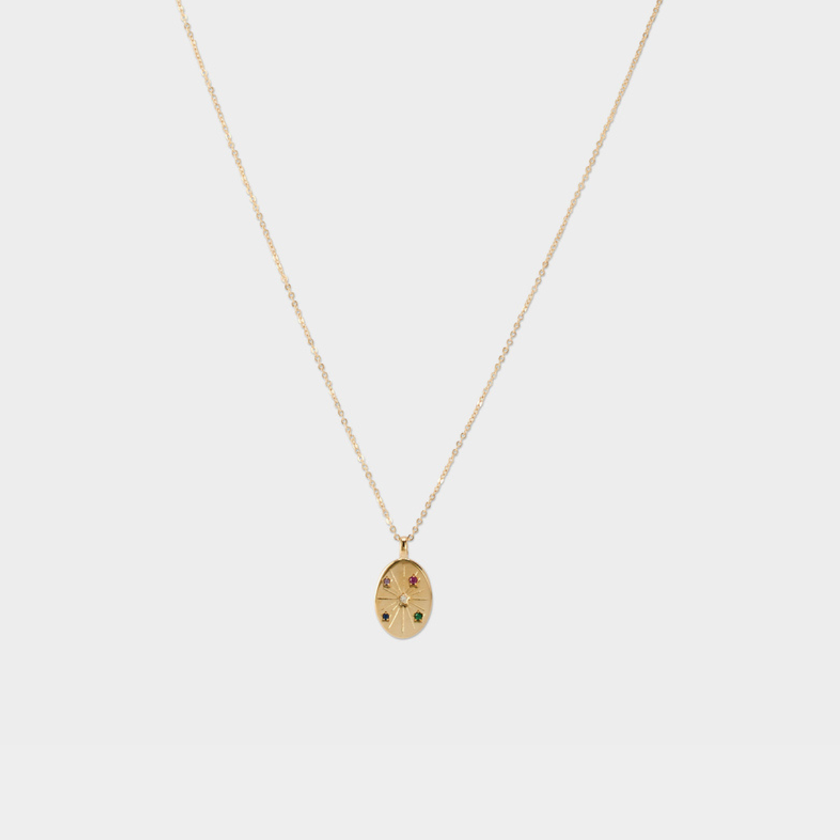 Collier breloque Constellation plaqué or