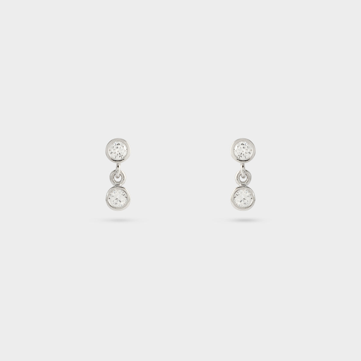 Boucles d'oreilles Double Purity argent