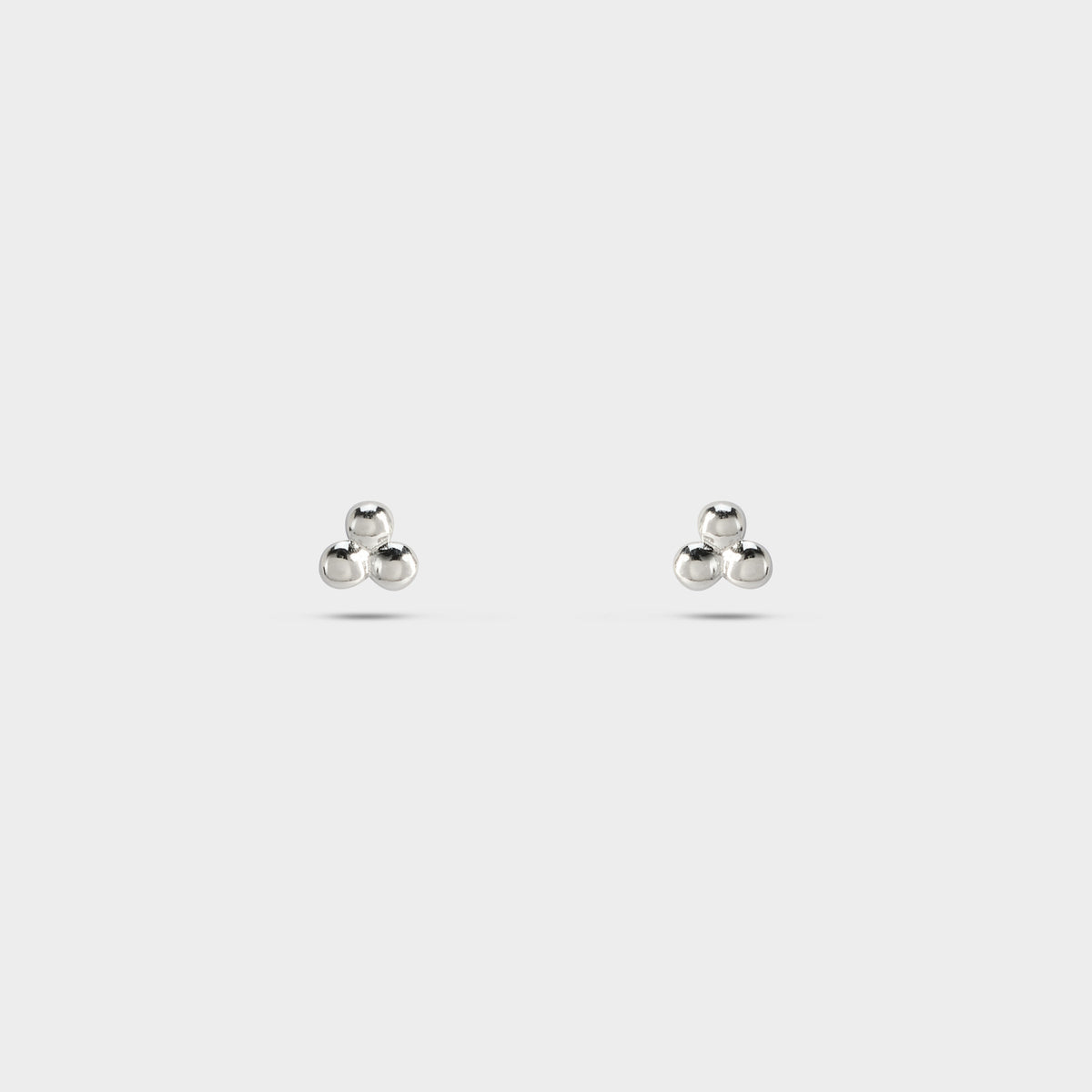 Boucles d'oreilles trio perlé argent