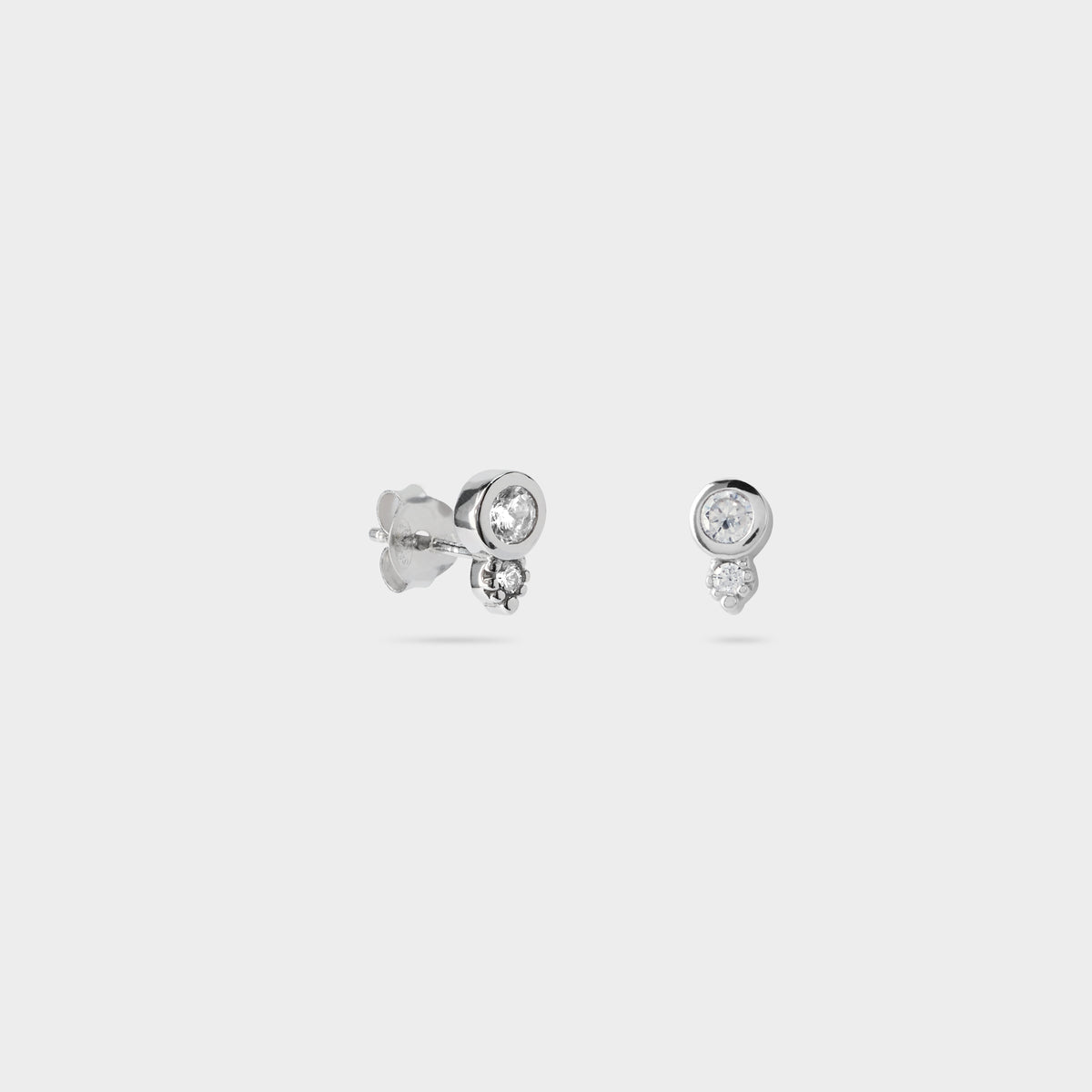 Boucles d'oreilles purity Flamme argent