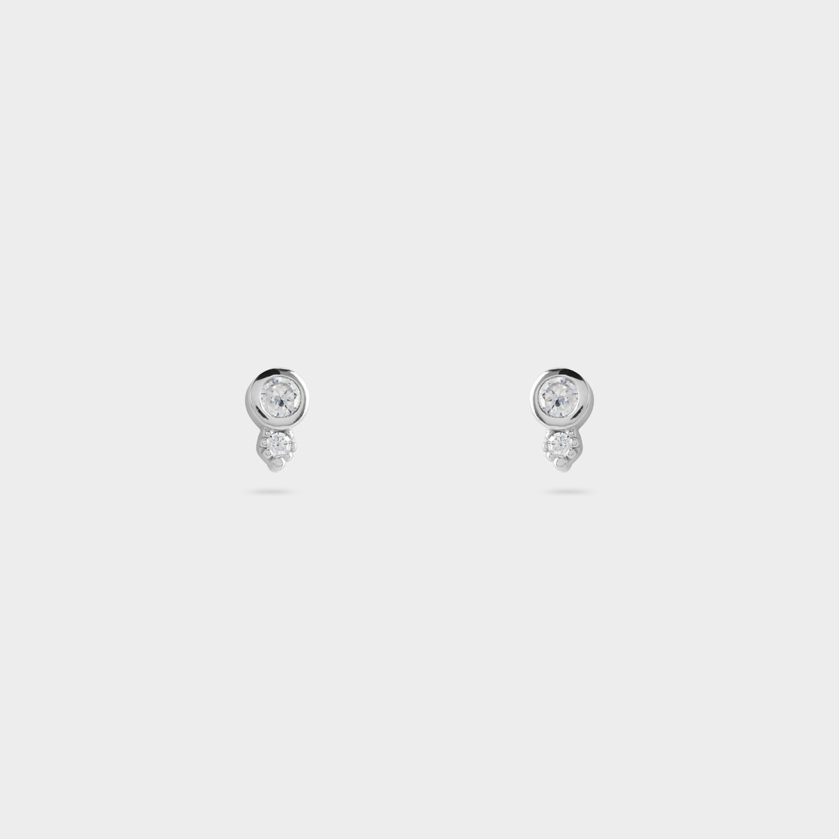 Boucles d'oreilles purity Flamme argent