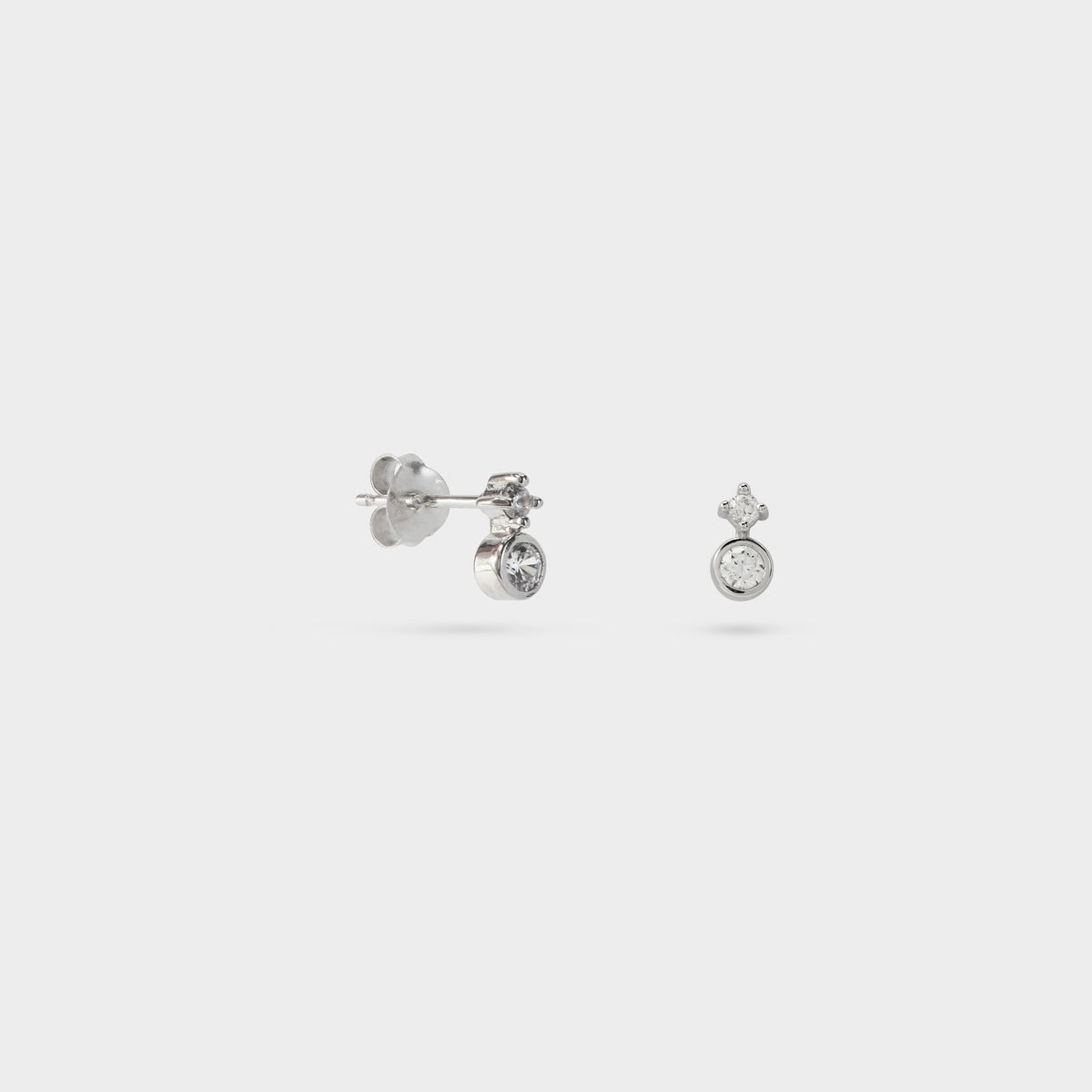 Boucles d'oreilles purity et brillant argent