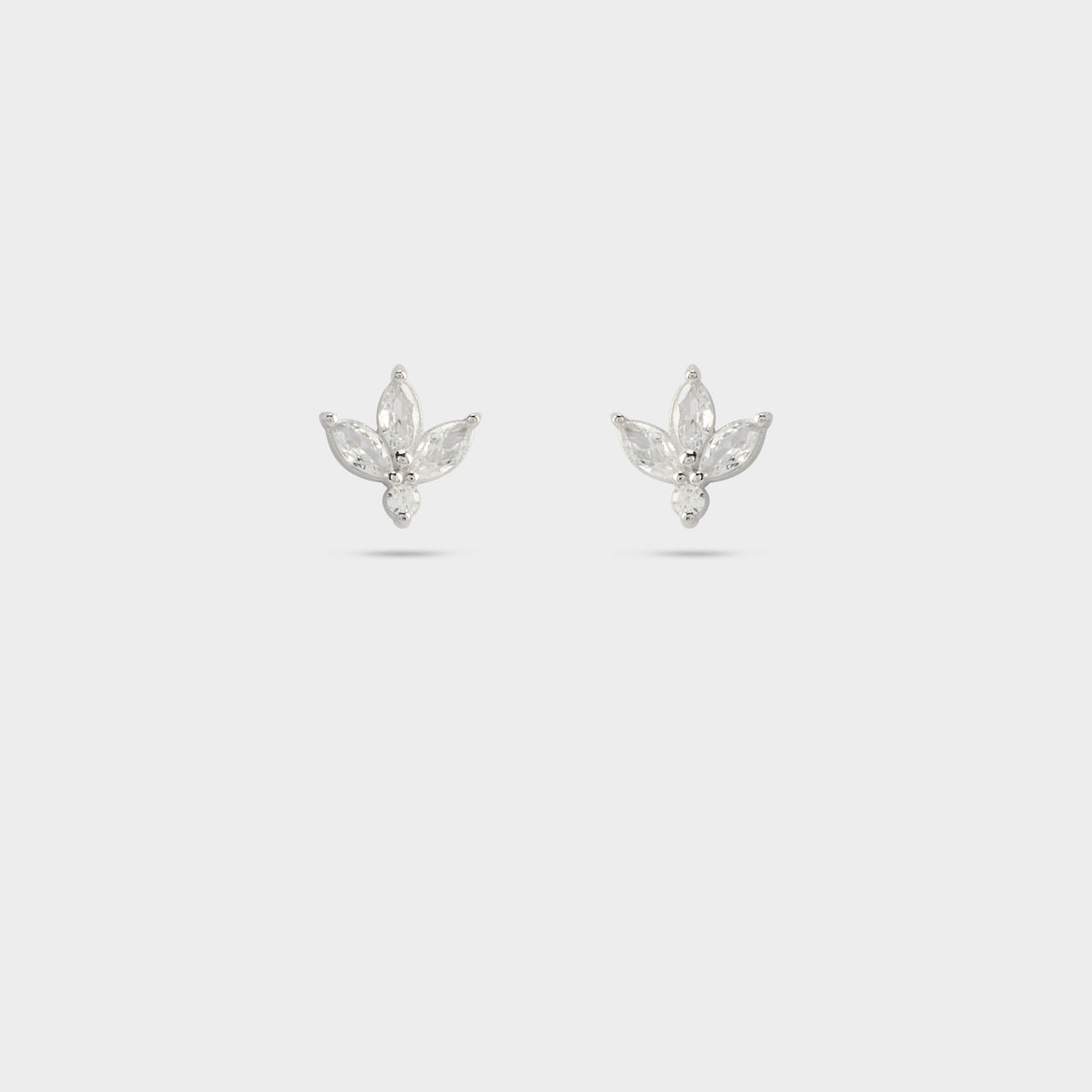 Boucles d'oreilles Pétales argent