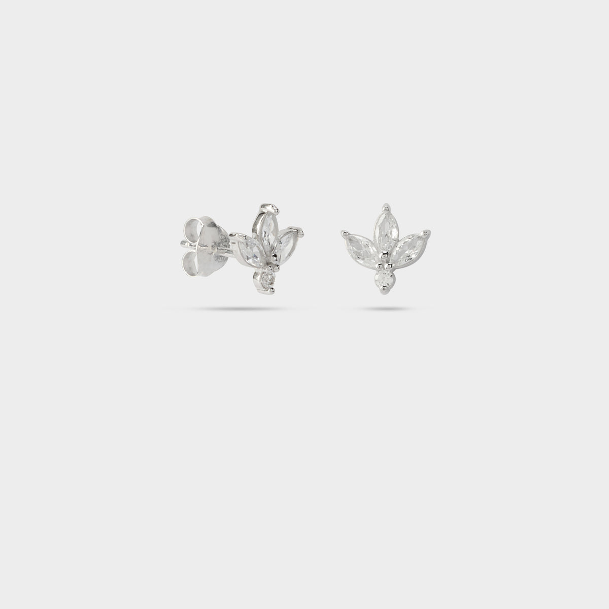 Boucles d'oreilles Pétales argent