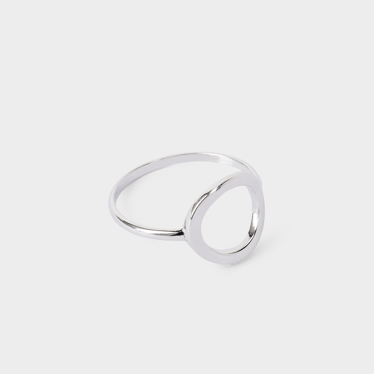Bague Ô lisse argent