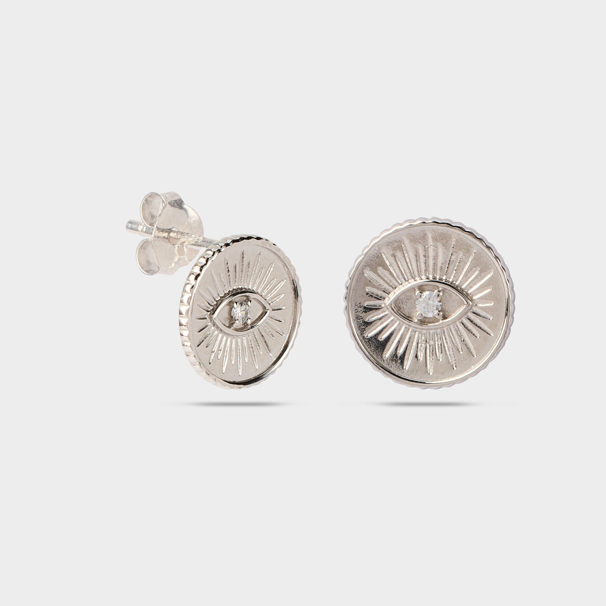 Boucles d'oreilles Clin d'œil argent