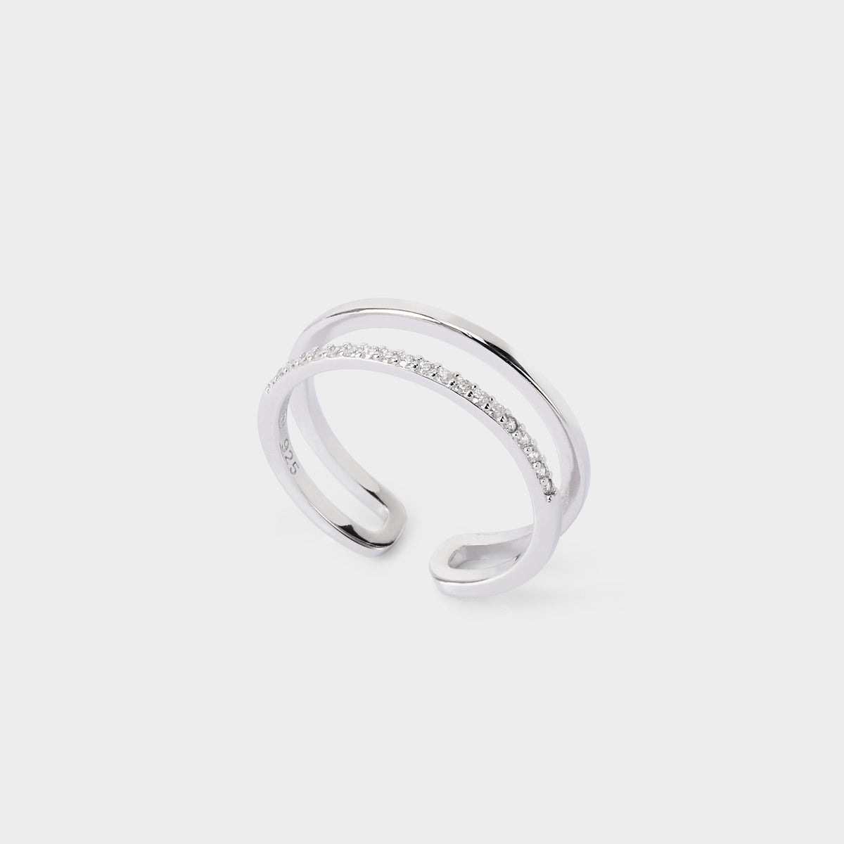Bague Pure et brillants argent massif