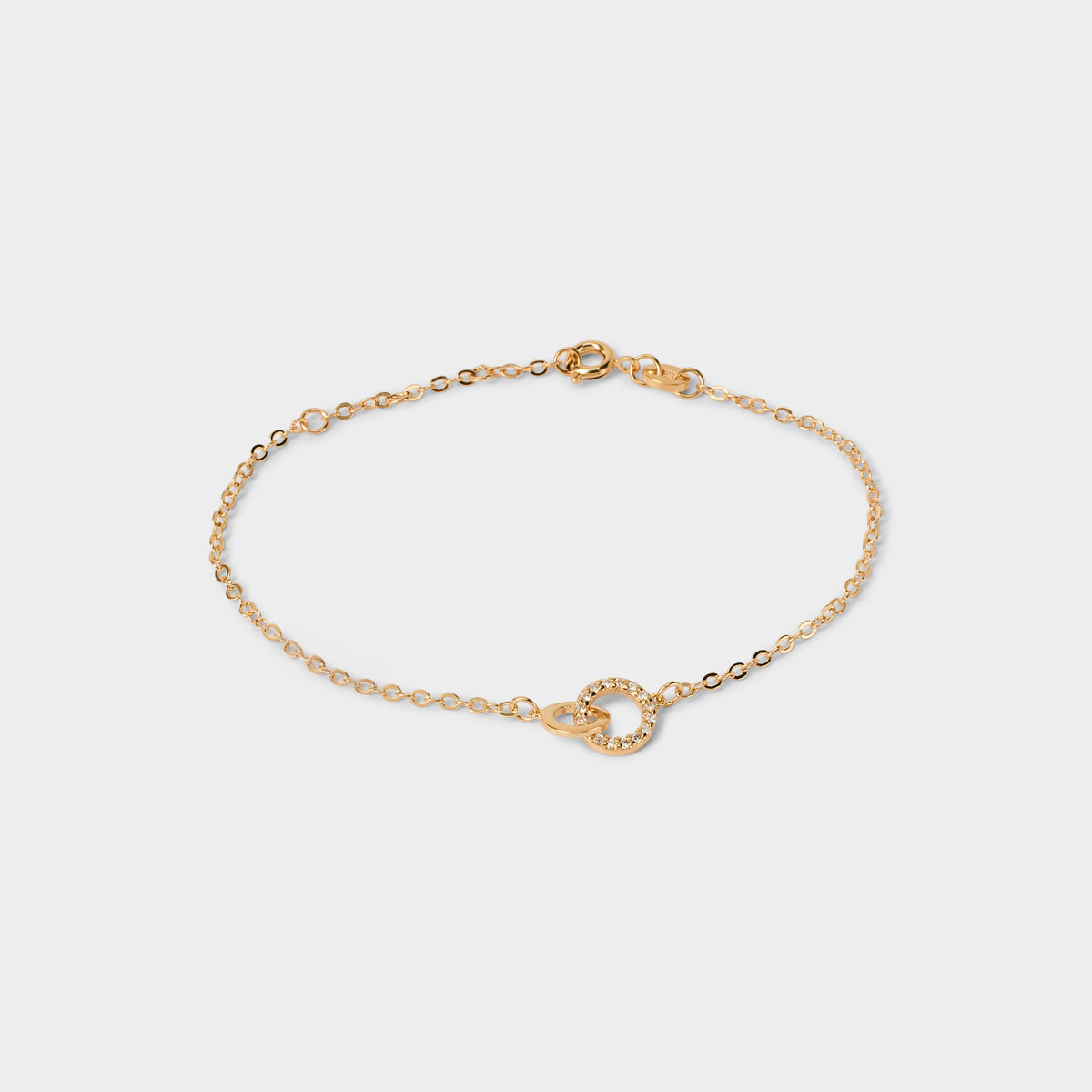 Bracelet Romance pavé plaqué or