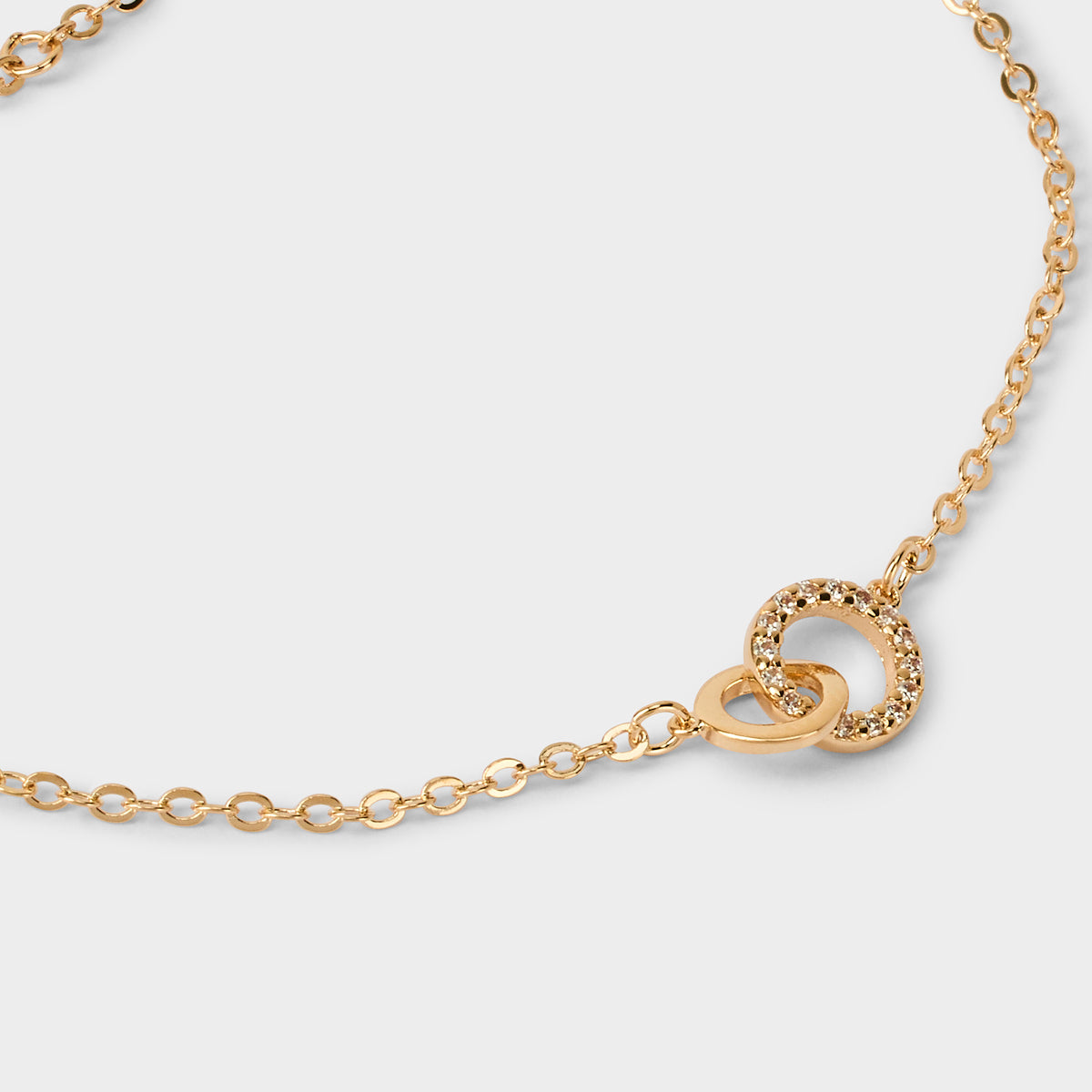 Bracelet Romance pavé plaqué or