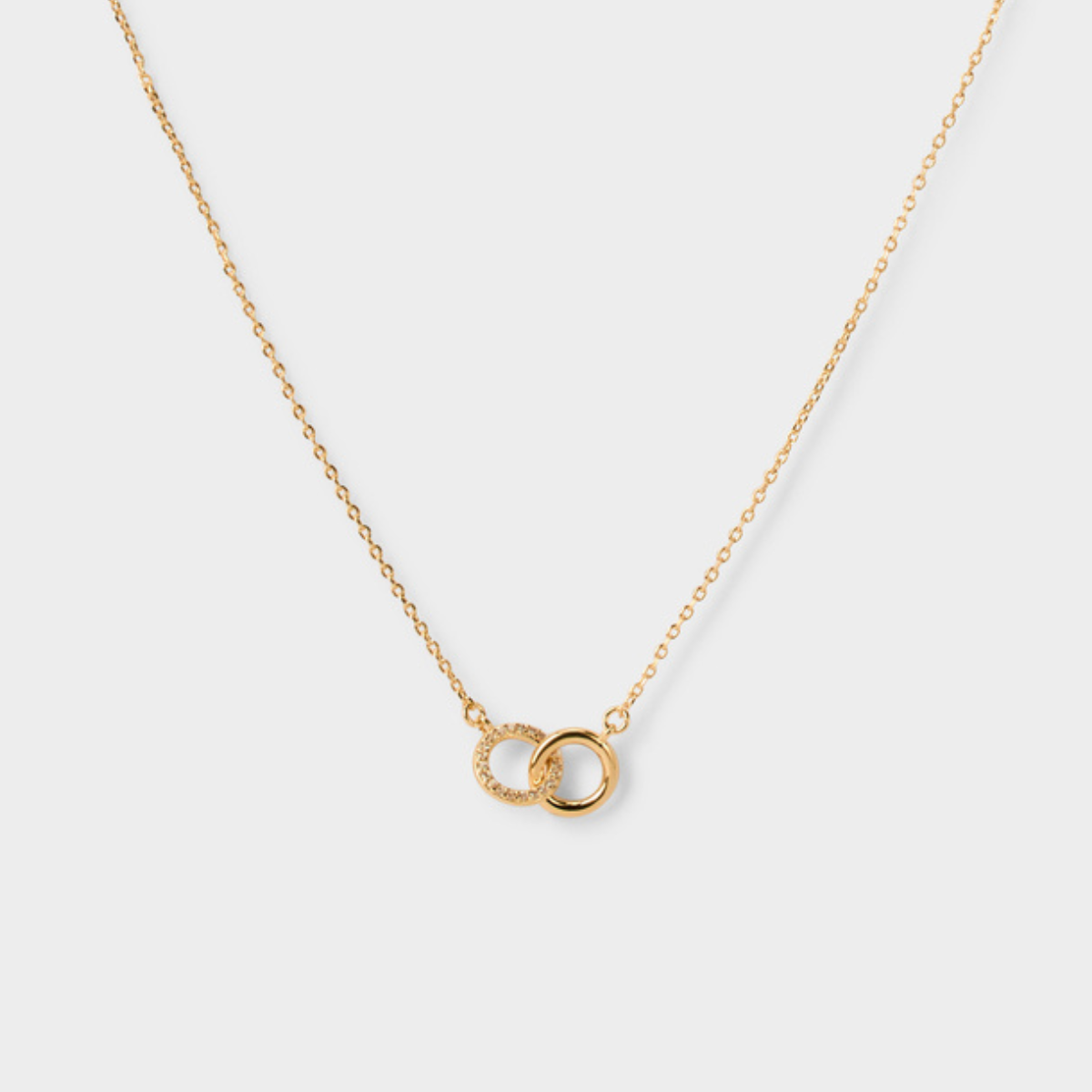 Collier Romance pavé plaqué or